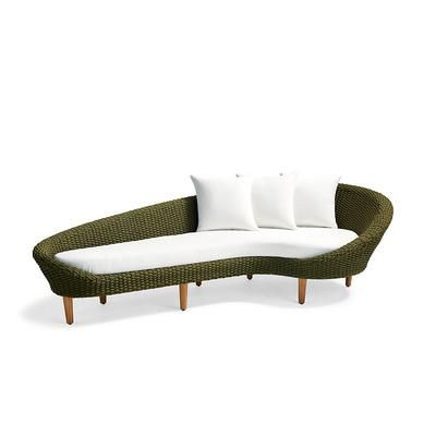 Ansley Settee Replacement Cushion - Rain Sailcloth Salt - Frontgate