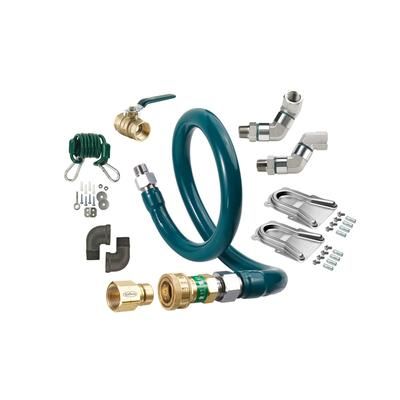 Krowne M12536K12 36" Gas Connector Kit w/ 1 1/4" Female/Male Couplings, Stainless Steel