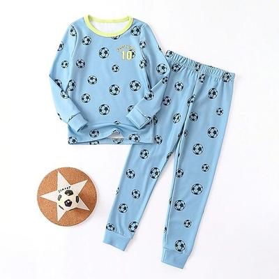 Da ragazzo 3D Alfabetico Basket Set pigiama Manica lunga Stampa 3D Autunno Inverno Attivo Fantastico Giornaliero Bambino 3-12 anni Girocollo Interni Casual Al coperto Standard