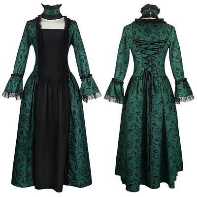Gotico Rococò Vittoriano Costume da festa Abito da Ballo Principessa Costume Per donna Reale Mascherata Feste Carnevale di Venezia Adulti Vestito