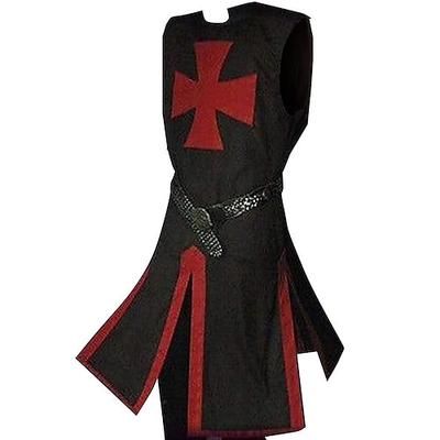 Retrò Vintage Medievale 17° secolo Mascherata Tunica Cavaliere Vichingo Crociato Costume Per uomo Vichingo Fantasia Mascherata Festa / Sera Adulti Body / Tutina