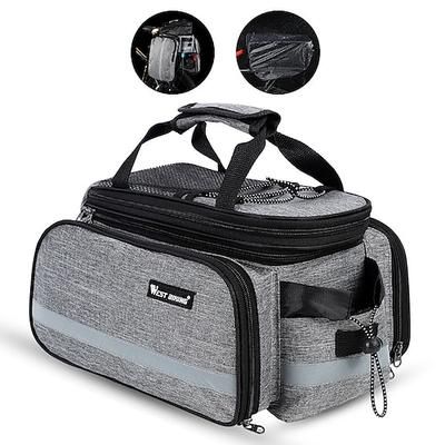 FJQXZ Borsa posteriore da bici / Portapacchi da bici Borse posteriori da bici Massima capacità Impermeabile Misura regolabile Borsa da bici Nylon Marsupio da bici Borsa da bici Ciclismo / Bicicletta