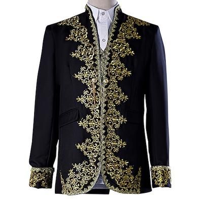 Completi Blazer Giacca da circo Principe Vittoriano Giacca Napoleone Adulti Per uomo Halloween Capodanno Mascherata Abbigliamento da sera Festa / Sera Giubileo di platino della Regina 2022 Vestirsi