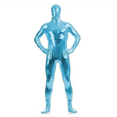 Costume di Carnevale Tuta Intera Tute Zentai Lucide Costume Cosplay Catsuit Tinta unita Sesso Costume Sexy Per uomo Per donna Costume per Halloween Adulti