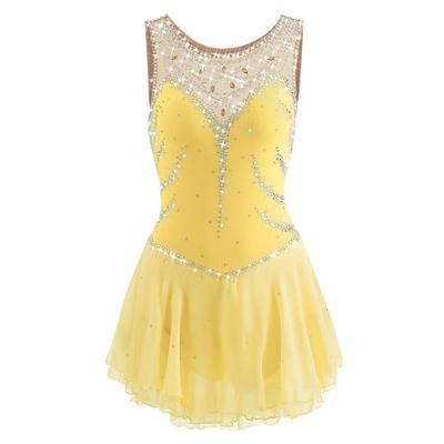 Vestito da pattinaggio artistico Per donna Da ragazza Pattinaggio sul ghiaccio Vestiti Rosa baby Blu egeo Bianco Collage Retato Da allenamento Competizione Vestiti da pattinaggio sul ghiaccio Fatto a