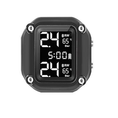 moto tpms sistema di allarme per il monitoraggio della temperatura dei pneumatici della pressione dei pneumatici del motore con 2 sensori esterni