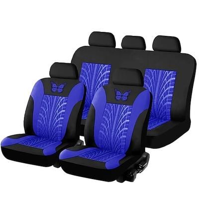 5 posti coprisedili per auto set completo coprisedili per auto completamente circondati interni auto lavabili traspiranti comodi coprisedili per auto ricamati con motivo a farfalla
