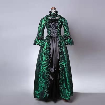 Rococò Vittoriano Abito da cocktail Lunghezza lunga Vestito Costume da festa Mascherata Taglie Forti Normale A poeta Taglie Forti Abito da ballo Costume Per donna Reale Balli di fine anno Feste