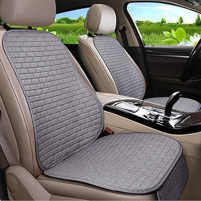 Copertura del sedile dell'auto in lino di lino – Cuscino per sedile anteriore accessorio per interni auto traspirante per auto SUV