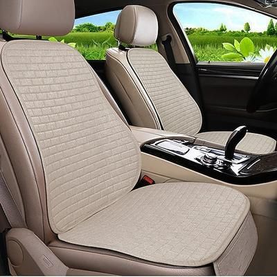Copertura del sedile dell'auto in lino di lino – Cuscino per sedile anteriore accessorio per interni auto traspirante per auto SUV