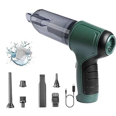 Batteria per aspirapolvere portatile 3 in 1, mini aspirapolvere portatile wireless, aspirapolvere portatile per auto umidi e asciutti con filtro lavabile, potente aspirapolvere portatile per auto, ufficio