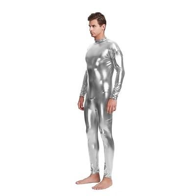 Costume di Carnevale Tuta Intera Tute Zentai Costume Cosplay Body Tinta unita Sesso Costume Sexy Per uomo Costume per Natale Halloween Carnevale Adulti