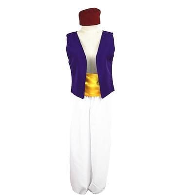 Principe Aladdin Costume Per uomo Adulti Carnevale Mascherata Settimana del libro Addio al Nubilato