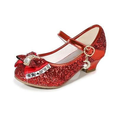 Frozen, favola, principessa Elsa, scarpe per ragazze, film, cosplay, paillettes, Halloween, nero, bianco, argento, scarpe, carnevale, mascherata, costumi, poliestere, plastica