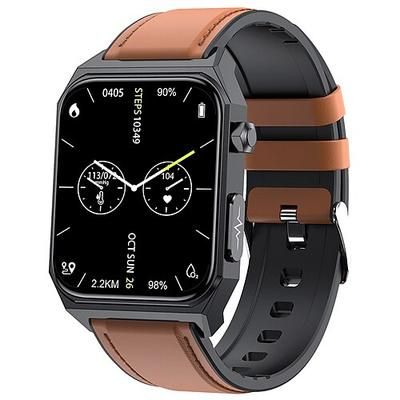 E500 Smart Watch Orologio Smart 1.92 pollici Orologio Fitness Orologio da Corsa Bluetooth ECGPPG Monitoraggio della Temperatura Contapassi Compatibile con Android iOS Donne Uomini Lunga Durata