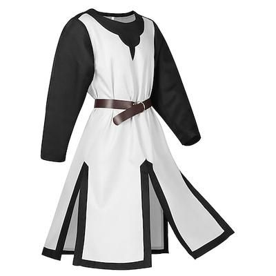 Punk Gotico Medievale Rinascimento Blusa / Camicia Tunica Guerriero Cavaliere Vichingo Crociato Tinta unita Costume Per uomo Mascherata Feste Adulti Blusa