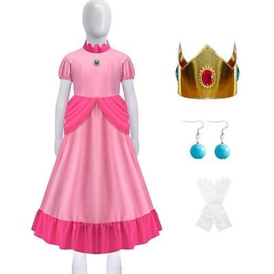 Videogioco dell'idraulico Principessa Galattica Principessa Stellare Principessa delle Stelle principessa pesca Vestito Costume Cosplay Costume di fantasia Film Ragazze Bambini Adulti Halloween