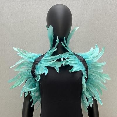 Punk Gotico Scialli Mantello di piume Bolero Strega malefico Costume Per donna Costume di Carnevale Orgoglio Halloween Carnevale Festa / Sera Parata dell'Orgoglio Mese dell'orgoglio Adulti Scialle
