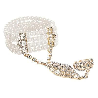 Anni 1920 Retrò Vintage Mascherata Il grande Gatsby Charleston Invitato al matrimonio Costume Per donna Mascherata Festa / Sera Ricevimento di nozze Addio al Nubilato Adulti 1 Bracciale Altri