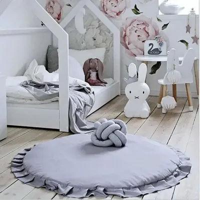 Tappetino per bambini morbido da 100cm tappetini da gioco per bambini cuscini per dormire per bambini coperte tappeto tappeto tappeto per bambini Pad Room Decor coperta