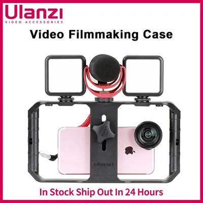 Ulanzi U Rig Pro Smartphone Video Rig With 3 Mounts Video Recording Cell Phone Stabilizer Filmmaking