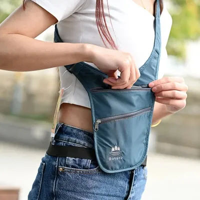 Ultra-thin Travel Underarm Waist Bag Outdoor Run Sport Shoulder Chest Bag Anti Theft Invisible Phone Pack Key Tools Pocket Pouch
