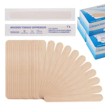 10/50/100PCS Disposable Wooden Tongue Depressor Tattoo Waxing Stick Hair Removal Sticks Beauty Tool Tattoo Supplies