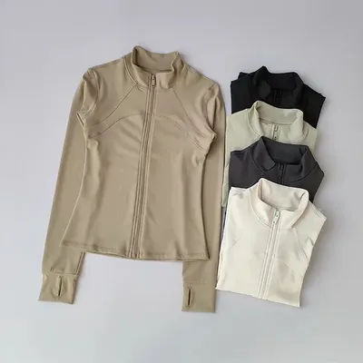 Women's Sports jackets Quick-drying Long Sleeve Sports Jacket Running Training Coat Fitness Top Gym Jacket Workout Sweatshirt