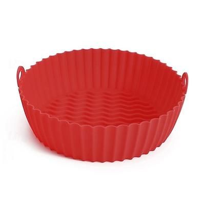 Pentola in silicone per friggitrice ad aria - Accessori per forno per friggitrice ad aria - Sostituzione per carta da forno infiammabile - Non è necessario pulire la friggitrice ad aria