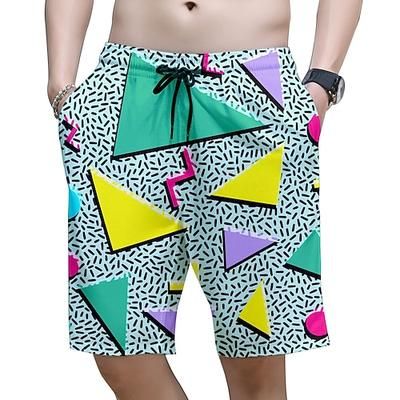 Retrò Vintage Anni '80 Pantaloncini da spiaggia Bambola Costume Per uomo Vacanza Spiaggia Parata dell'Orgoglio Adulti Shorts