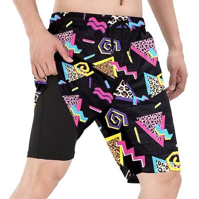 Retrò Vintage Anni '80 Pantaloncini da spiaggia Bambola Costume Per uomo Vacanza Spiaggia Parata dell'Orgoglio Adulti Shorts