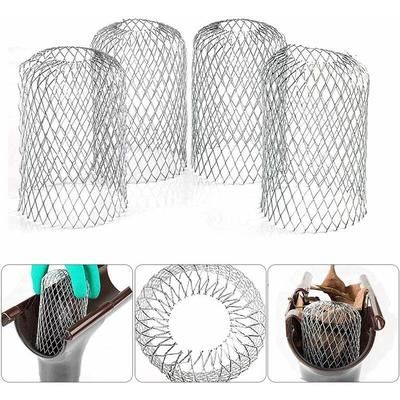 4PCS Filtres de Gouttière en Aluminium Gardes de Gouttière en Métal Protections de Gouttière