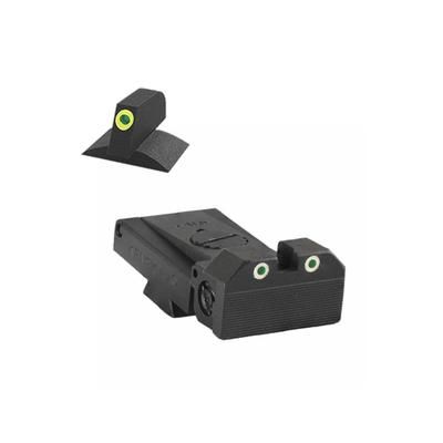 Kensight LPA TRT Contoured Tritium Adjustable Rear Night Sight Green 990-255