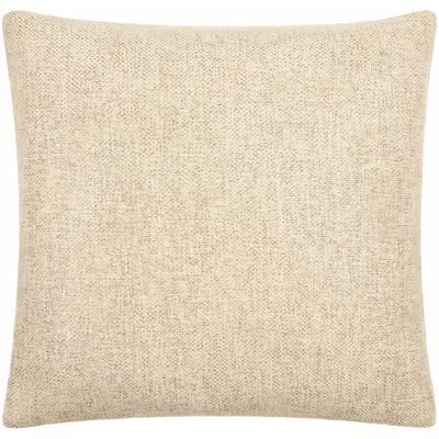 Zuill 20" Square Modern Pearl/Brick Red/Tan Throw Pillow - Boutique Rugs