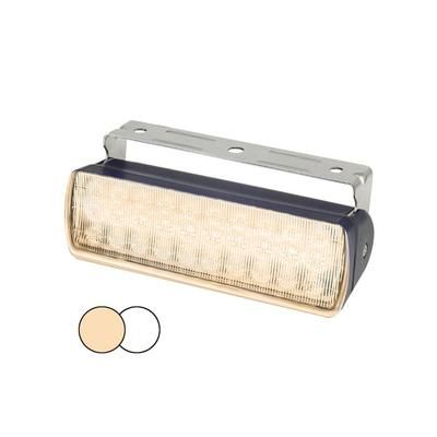Hella Marine Sea Hawk XL Dual Color LED Flood Light Black Housing Warm White/White LED 980950081