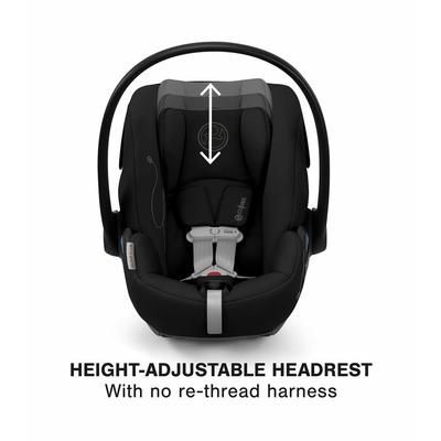 Cybex COYA Compact Stroller + Cloud G Lux SensorSafe Travel System Bundle - Matte Black / Cozy Beige
