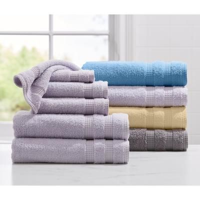 Waffle Quick Dry 6-PC Bath Set by BrylaneHome in Maize