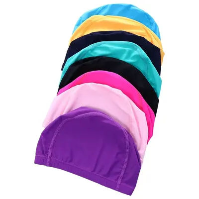 Bonnet de bain antidérapant pour cheveux longs, protection des oreilles, imperméable, élastique, en nylon, pour sports nautiques, chapeau de piscine, bonnet de natation