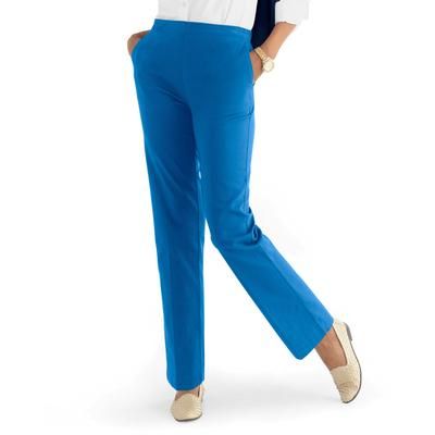 Appleseeds Women's Dennisport Easy Pull-On Chinos - Blue - 6P - Petite