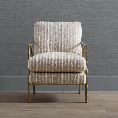Burton Accent Chair - Mushroom Crypton Hesse Performance - Frontgate