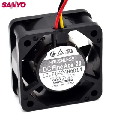 DC 24V 0.07A 109P0424H6D14 3 Wire 40mm 4cm 40*40*20MM Cooling Fan