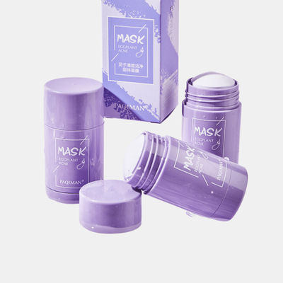 Vigor Clay Mask Stick Anti-Acne Deep Cleansing Pores Dirt Moisturizing Hydrating Whitening - EGG PLANT ACNE