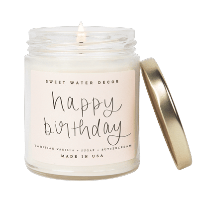 Sweet Water Decor Happy Birthday Soy Candle - 9 OZ