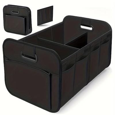 organizer per bagagliaio per auto, organizer per auto pieghevoli multiscomparto pieghevoli e impermeabili, poliestere oxford 600d, adatto per la maggior parte dei modelli