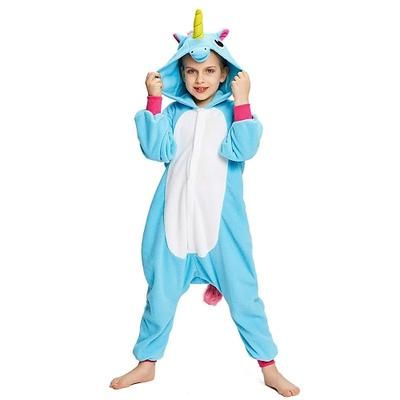 Costume da band di animali Pigiama Kigurumi Costume di fantasia Costume tutina Fantasia animale Unicorno Pony Caldo Costume Divertente Comodo Bambini Unisex Ragazzi e Ragazze Natale Halloween
