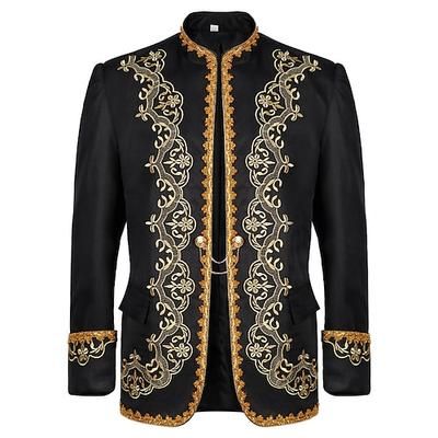 Giacca Completi Blazer Giacca da circo Principe Rococò Vittoriano Adulti Per uomo Mascherata Casual Quotidiano Carnevale di Venezia Vestirsi