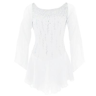 Vestito da pattinaggio artistico Per donna Da ragazza Pattinaggio sul ghiaccio Vestiti Completi Rosa baby Bianco / Bianco Giallo e giallo Scollatura posteriore Elastene Media elasticità Addestramento