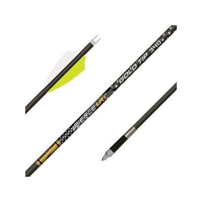 Gold Tip Pierce LRT Arrows 340 2.1 in. Fusion X II Vanes 6 Pack PIERCELRT340A216