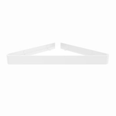 Randolph Morris Flat Metal Corner Shower Shelf White RM45089-WH