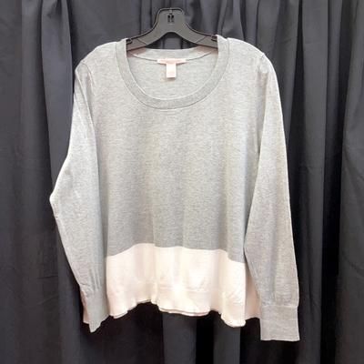 Victoria's Secret Sweaters | Gray & White Vs Sweater | Color: Gray/White | Size: L